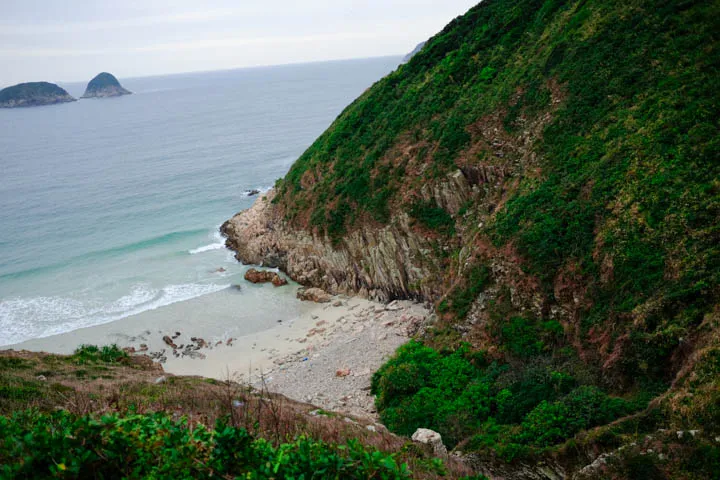 Coastal rocks near Tai Long Sai Wan